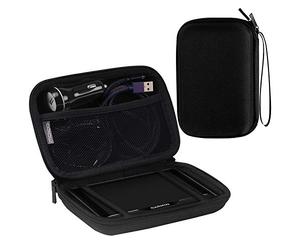 MoKo Coque de protection rigide universelle pour GPS de 5 pouces - Housse de protection antichoc pour GPS de voiture Garmin, TomTom & Magellan avec écran de 5 pouces - Noir