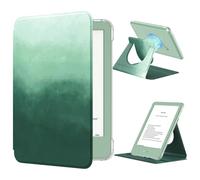 MoKo Coque Pivotante à 360° pour 6" Liseuse Ebook Reader, Vert Pin | Étui Transparent, Magnétique Détachable, Réveil/Sommeil Auto, Non Compatible avec TCL Remarkable Kobo