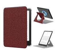 MoKo Coque Pivotante à 360° pour 7" eBook Reader, Vin Rouge