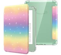 MoKo Coque pour 6" All-New Kindle (11ème Génération Modèle 2024/2022), Étui de Protection Ultra Clair en TPU Souple et Transparent avec Auto Réveil/Sommeil pour Kindle 2024, Arc en Ciel