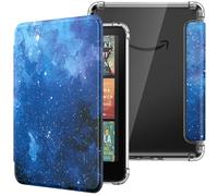 MoKo Coque pour 7" E-Reader 12e Gén 2024/2025 & Colorsoft 2024/2025, Étui de Protection Ultra Clair en TPU Souple et Transparent avec Auto Réveil/Sommeil, Non pour BOOX & Kobo, Étoile Bleue