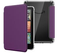 MoKo Coque pour 7" E-Reader 12e Gén 2024/2025 & Colorsoft 2024/2025, Étui de Protection Ultra Clair en TPU Souple et Transparent avec Auto Réveil/Sommeil, Non pour BOOX & Kobo, Violet Foncé