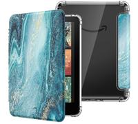 MoKo Coque pour 7" Kindle Paperwhite 12 Gén Modèle 2024 et Kindle Colorsoft Signature Edition 2024, Étui de Protection Ultra Clair en TPU Souple et Transparent avec Auto Réveil/Sommeil, Dorure