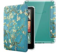MoKo Coque pour 7" Kindle Paperwhite 12 Gén Modèle 2024 et Kindle Colorsoft Signature Edition 2024, Étui de Protection Ultra Clair en TPU Souple et Transparent avec Auto Réveil/Sommeil,Abricot Épanoui