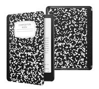 MoKo Étui Compatible avec 7" Kindle Paperwhite 12e Gén 2024&Kindle Colorsoft (1re Génération, 2025/2024), Coque de protection légère en PU avec Auto Wake/Sleep pour Kindle Paperwhite 2024, Carnet Noir