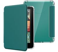 MoKo Coque pour 7" Kindle Paperwhite 12e Gén 2024 et Colorsoft 2024/2025, Étui de Protection Ultra Clair en TPU Souple et Transparent avec Auto Réveil/Sommeil, Ne Convient Pas KOB et BOOX, Vert Jade