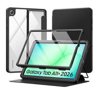 MoKo Coque pour Galaxy Tab A11 Plus 11" 2026, Housse magnétique avec Support Multi-Angle pour Samsung Galaxy Tab A11+ 5G 11", Protection d’écran intégrée, Veille/réveil Auto, Noir