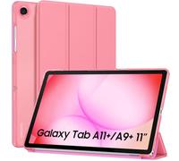 MoKo Coque pour Galaxy Tab A11 Plus/A11+/A9+ 11 Pouces 2025/2023, Étui Mince avec Support et Coque Arrière Rigide Translucide en PC pour Galaxy Tab A11+/A9 Plus, Auto Réveil/Sommeil, Coquille Conque