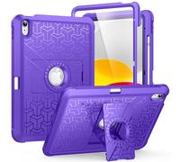 MoKo Coque pour iPad 10e génération 2022 11" avec Porte-Crayon, Coque de Protection intégrale Double Couche résistante aux Chocs, Protection d'écran intégrée et béquille pour iPad 10e génération,