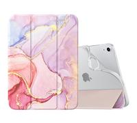 MoKo Coque pour iPad (A16) 11e Génération 11Pouces 2025, iPad 10e Gén 10,9" 2022,Étui avec Coque Arrière en TPU Souple à Rabat avec Support Semi-Transparent Protecteur Réveil/Sommeil Auto,MrbRClairDoé