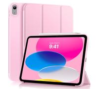 MoKo Coque pour iPad (A16) 11ème/10ème Génération (2025/2022), Bouquet Rose | Coque Folio Intelligente de Protection Triple Mince avec Dos en TPU Souple avec Veille/Réveil Automatique Support Touch ID