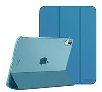 MoKo Coque pour iPad (A16) 11ème Génération, iPad 10ème Gén, Bleu Paon