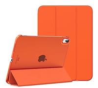 MoKo Étui pour iPad (A16) 11e Génération 11 Pouces en 2025, iPad 10e Génération 10,9'' en 2022, Étui Mince en PC Translucide pour iPad 11e Gén. avec Touch ID, Orange