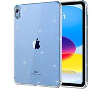 MoKo Coque pour iPad (A16) Case 11e Génération 11 Pouces 2025, iPad 10e Génération 10,9 Pouces 2022 en TPU, Housse Anti-Rayures Ultra Transparent Protecteur de Tablette Antichoc,Paillettes Claires