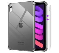 MoKo Coque pour iPad Mini (A17 Pro), Coque pour iPad Mini 7/6ème Génération 8,3" (2024/2021) Housse de Protection Antichute en TPU Souple Léger Cristal Fin Antichoc Tablette Étui, Noir