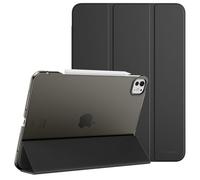 MoKo Coque pour iPad Pro 11 Pouces (M5 2025 / M4 2024), Étui Ultra-mince avec Coque Arrière en PC Dur Translucide pour iPad Pro 11'' 2025/2024,Supporte Apple Pencil Pro, avec Réveil/Sommeil Auto, Noir