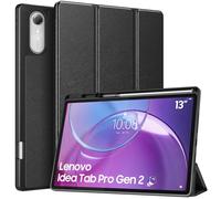 MoKo Coque pour Lenovo Idea Tab Pro Gen 2 13 Pouces avec Porte-Stylo, Étui Ultra-Mince Trifold à Support Auto Réveil/Veille, Housse Protection en Cuir PU pour Lenovo Idea Tab Gen 2, Noir