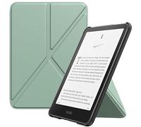MoKo Coque pour New 7" Kindle Paperwhite (12th Generation-2024) and Kindle Colorsoft Signature Edition 2024, Coque Verticale en Origami avec Couverture Arrière Magnétique pour Ordinateur, Agave Vert