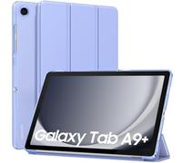 MoKo Coque pour Samsung Galaxy Tab A9+/A9 Plus 11 Pouces 2023, Étui à Rabat avec Support Mince Housse Antichoc Translucide Protecteur PC Tablette(SM-X210/X216/X218), Auto Réveil/Sommeil, Lavande