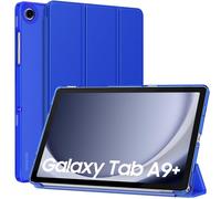 MoKo Coque pour Samsung Galaxy Tab A9+/A9 Plus 11 Pouces 2023, Étui à Rabat avec Support Mince Housse Antichoc Translucide Protecteur PC Tablette(SM-X210/X216/X218), Auto Réveil/Sommeil, Bleu Klein