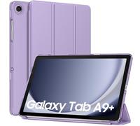 MoKo Coque pour Samsung Galaxy Tab A9+/A9 Plus 11 Pouces 2023, Étui à Rabat avec Support Mince Housse Antichoc Translucide Protecteur PC Tablette(SM-X210/X216/X218), Auto Réveil/Sommeil, Lilas