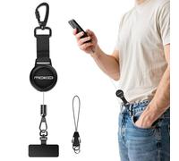 MoKo Cordon Téléphone Rétractable avec Mousqueton Verrouillable