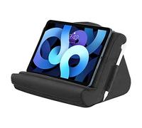 MoKo Coussin de Support de Tablette/Téléphone 4,7-12,9", Support d'oreiller Multi-Angle avec Poche Compatible avec iPad 10.2 10/2022, iPad Pro 11/12.9 2022, iPhone 13 Pro Max, Galaxy Tab S9/S9+, Noir