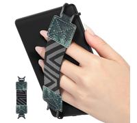 MoKo Dragonne de Sécurité pour 6-8" Kindle eReaders Fire Tablet - Kindle/Kobo/Voyaga/Lenovo/Sony Kindle E-Book Tablet, Sangle Haute-Élastique Polyvalente Légère Support Antidérapante, Forêt Verte