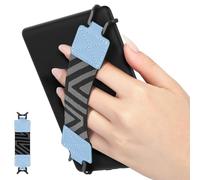 MoKo Dragonne de Sécurité pour 6-8" Kindle eReaders Fire Tablet - Kindle/Kobo/Voyaga/Lenovo/Sony Kindle E-Book Tablet, Sangle Haute-Élastique Polyvalente Légère Support Antidérapante, Bleu Clair