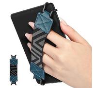 MoKo Dragonne de Sécurité pour 6-8" Kindle eReaders Fire Tablet - Kindle/Kobo/Voyaga/Lenovo/Sony Kindle E-Book Tablet, Sangle Haute-Élastique Polyvalente Légère Support Antidérapante, Bleu