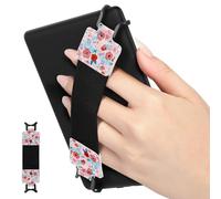 MoKo Dragonne de Sécurité pour 6-8" Kindle eReaders Fire Tablet - Kobo/Voyaga/Sony Kindle E-Book Tablet, Sangle Haute-Élastique Polyvalente Légère Support Antidérapante, Rose de Printemps