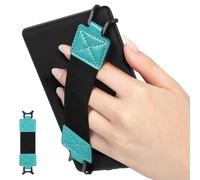 MoKo Dragonne de Sécurité pour 6-8" Kindle eReaders Fire Tablet - Kobo/Voyaga/Sony Kindle E-Book Tablet, Sangle Haute-Élastique Polyvalente Légère Support Antidérapante, Sangle Noire, Bleu Vert