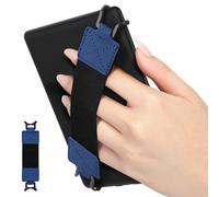 MoKo Dragonne de Sécurité pour 6-8" Kindle eReaders Fire Tablet - Kobo/Voyaga/Sony Kindle E-Book Tablet, Sangle Haute-Élastique Polyvalente Légère Support Antidérapante, Sangle Noire, Indigo