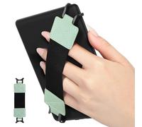 MoKo Dragonne de Sécurité pour 6-8" Kindle eReaders Fire Tablet - Kobo/Voyaga/Sony Kindle E-Book Tablet, Sangle Haute-Élastique Polyvalente Légère Support Antidérapante, Sangle Noire, Menthe Verte