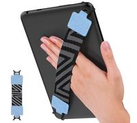 MoKo Dragonne de Sécurité pour 9" - 11" iPad/iPad Pro/iPad Air/Kindle Fire HD/Samsung/Lenovo Tablette, Sangle Haute-Élastique Polyvalente Légère Support Antidérapante, Bleu Clair