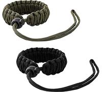 MoKo Dragonne Poignet pour Caméra,[Lot de 2] Sangle de Poignet Réglable pour Appareil Photo, Jumelles et Caméscope, Nikon/Canon/Sony/Panasonic/SLR/DSLR - Noir & Vert Armé