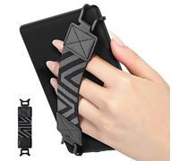 MoKo Dragonne de Sécurité pour 6-8" Kindle eReaders- Kindle/Kobo/Voyaga/Lenovo/Sony E-Book Tablet, Sangle Haute-Élastique Polyvalente Légère Support Antidérapante, Noir