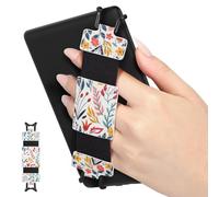 MoKo Dragonne Souple pour 6-8" Kindle eReaders Fire Tablet -Kobo/Voyaga/Sony Kindle E-Book Tablet, Sangle de Sécurité Tablette Polyvalente à Haute Élasticité Légère Support Antidérapante, Fleur