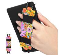 MoKo Dragonne Souple pour 6-8" Kindle eReaders Fire Tablet,Kobo/Voyaga/Sony Kindle E-Book Tablet,Sangle de Sécurité Tablette Polyvalente Haute Élasticité Légère Support Antidérapante, Fleurs du Campus