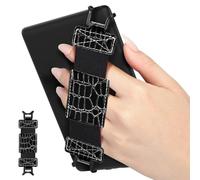 MoKo Dragonne Souple pour 6-8" Kindle eReaders Fire Tablet -Kobo/Voyaga/Sony Kindle E-Book Tablet,Sangle de Sécurité Tablette Polyvalente à Haute Élasticité Légère Support Antidérapante,Crocodile Noir