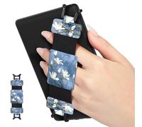 MoKo Dragonne Souple pour 6-8" Kindle eReaders Fire Tablet-Kobo/Voyaga/Sony Kindle E-Book Tablet,Sangle de Sécurité Tablette Polyvalente Haute Élasticité Légère Support Antidérapante, Magnolia Blanche