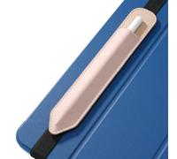 MoKo Étui à Crayon Compatible avec l'Apple Pencil (Pro et USB-C et 1ère et 2ème génération), Poche Élastique Amovible pour Stylet avec Bande Élastique Fixée à l'Étui pour iPad, Rose Doré