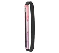 MoKo Étui à Crayons pour Apple Pencil Pro, Apple Pencil (USB-C), Apple Pencil 1re/2e Génération, Sac Stylet Housse en Cuir PU avec Sangle Élastique Fermeture Éclair Tablette, Marbre Soie Rose Clair