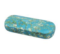 MoKo Étui à Lunettes Rigide, Boîte à Lunettes de Soleil en Cuir PU, Floral Étui à Lunettes Spectacles, Étui de Protection pour Homme, Femme, Enfant - Fleur d'Amande