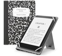 MoKo Étui Compatible avec 6-11“ Tablet, Coque de Protection avec Dragonne, Auto Réveil/Veille pour Kindle Paperwhite Édition Signature, Cahier Noir