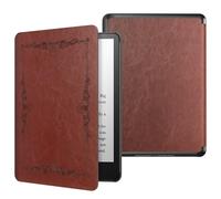 MoKo Étui Compatible avec 6,8 Pouces Kindle Paperwhite (11 Gen, Modèle 2021), Coque de Protection Enfant en PC Magnétique Auto Réveil/Veille pour Kindle Paperwhite Édition Signature, Style Vintage