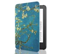 MoKo Étui Compatible avec 6" Kindle (11e Gén. - Version 2024/2022) & Version Internationale, Coque Légère avec Réveil/Sommeil Automatique pour Kindle 2024/2022 11e Gén., Abricot Épanoui