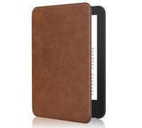 MoKo Étui Compatible avec 6" Kindle(11e Génération Modèle 2024/2022) & Version Internationale, Coque Légère avec Réveil/Sommeil Automatique pour 11e Gén e-Reader, Brun
