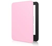 MoKo Étui Compatible avec 6" Kindle(11e Génération Modèle 2024/2022) & Version Internationale, Coque Légère avec Réveil/Sommeil Automatique pour Liseuse Kindle 2024 11e Gén, Bouquet Rose