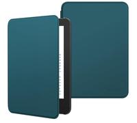 MoKo Étui Compatible avec 6" Kindle 11e Génération Version 2024/2022 & Version Internationale, Coque Légère avec Réveil/Sommeil Automatique pour Liseuse Kindle 2024 11e Gén., Cyan